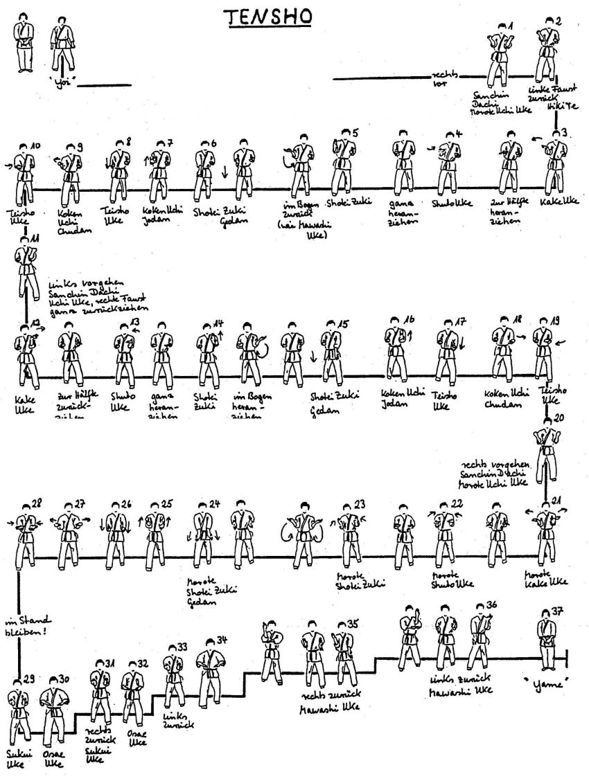 Schritt Diagramm Tensho